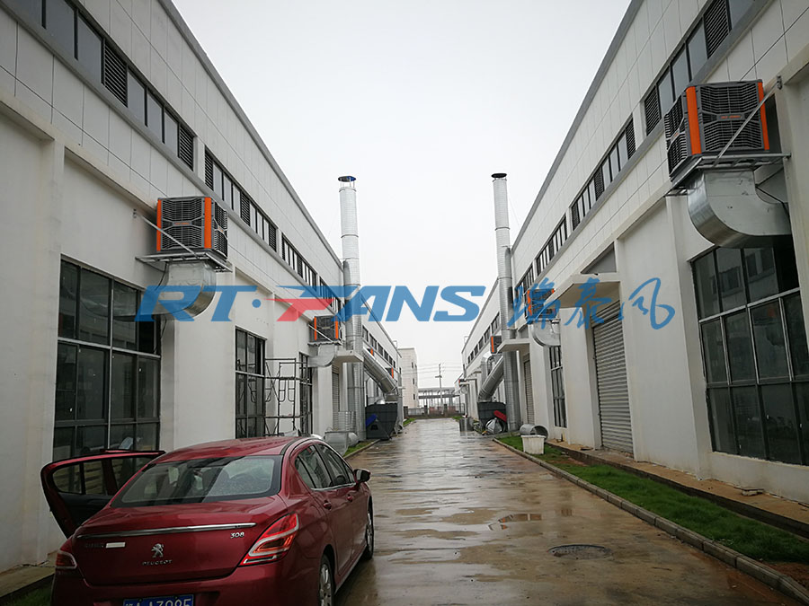廠房通風降溫方案,環(huán)?？照{,冷風機